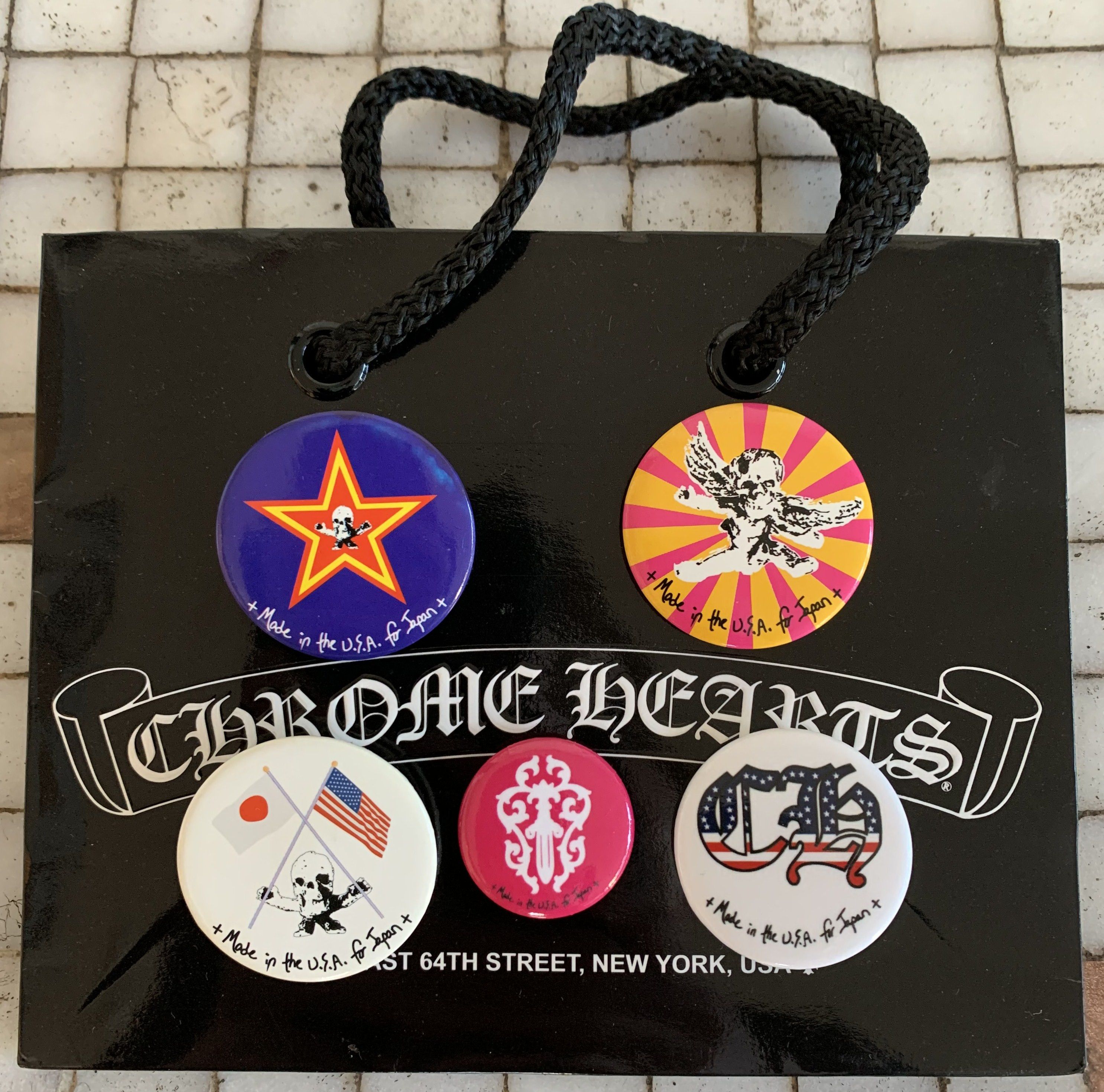 Chrome Hearts Chrome Hearts Set of 5 Pins + Bag Size ONE SIZE - 1 Thumbnail