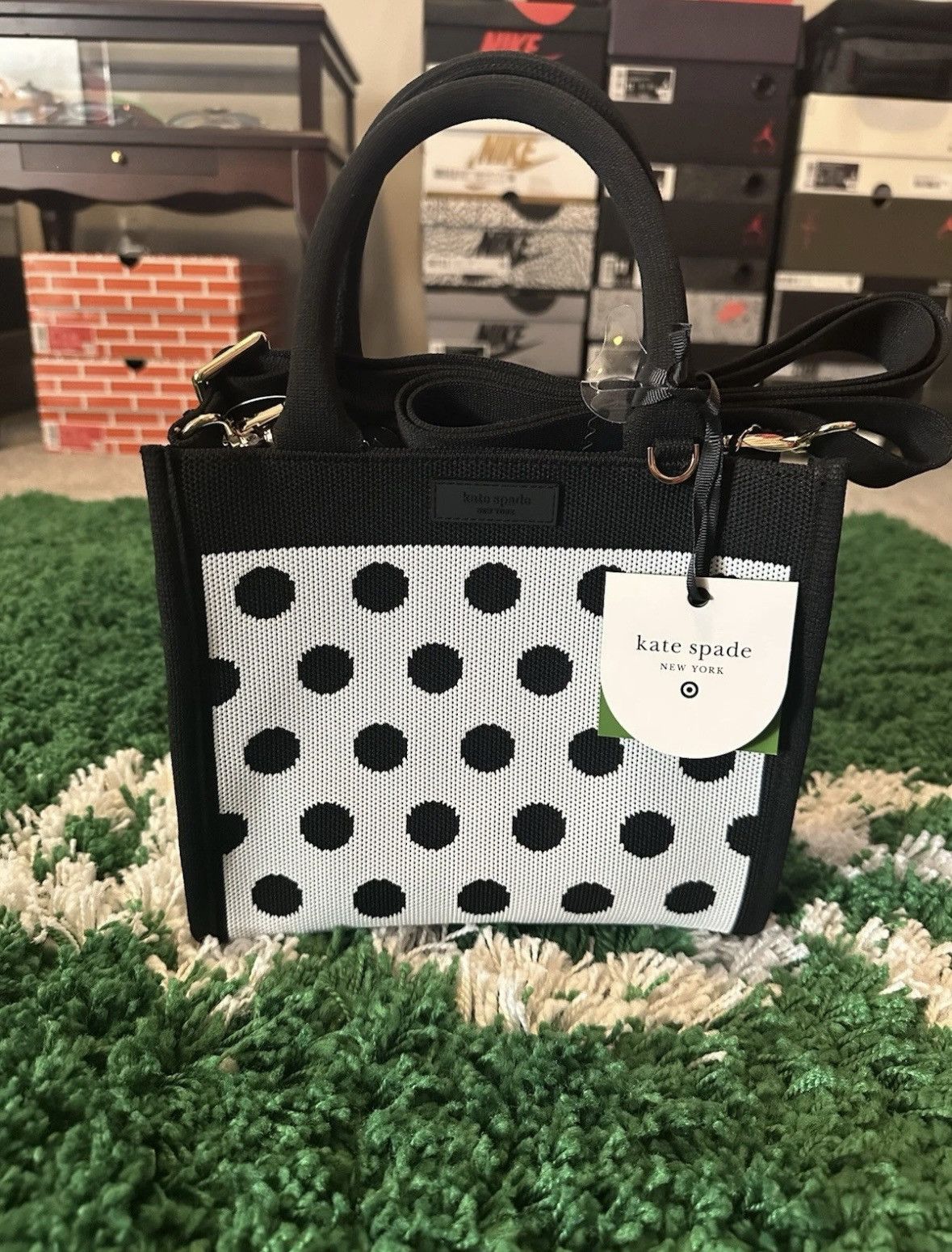 Kate Spade × Target Basics Kate Spade x Target Purse Bag Black Polka Dots Size ONE SIZE - 1 Thumbnail