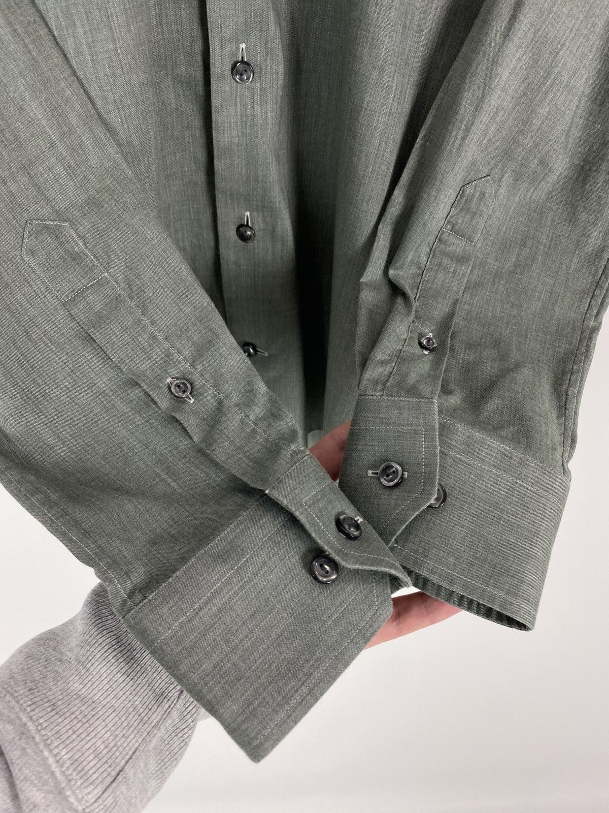 Eton Eton Contemporary Green Shirt Fine Light Twill Size US S / EU 44-46 / 1 - 7 Thumbnail