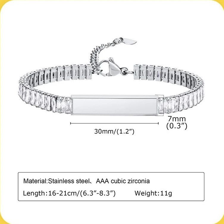 Other Tennis Chain Bracelet Size ONE SIZE - 2 Thumbnail