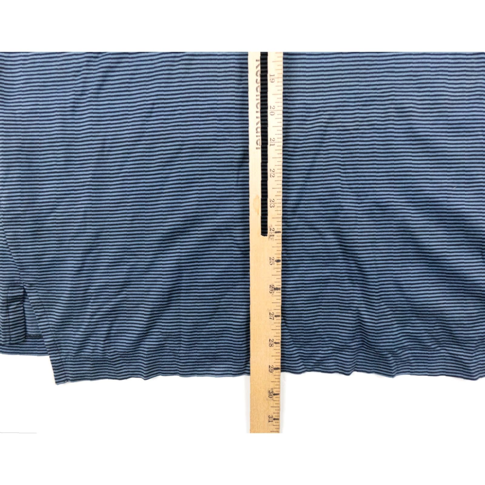 Vintage Pebble Beach Polo Shirt Adult Large Blue Striped Short Sleeve Golf Mens Size US L / EU 52-54 / 3 - 8 Thumbnail