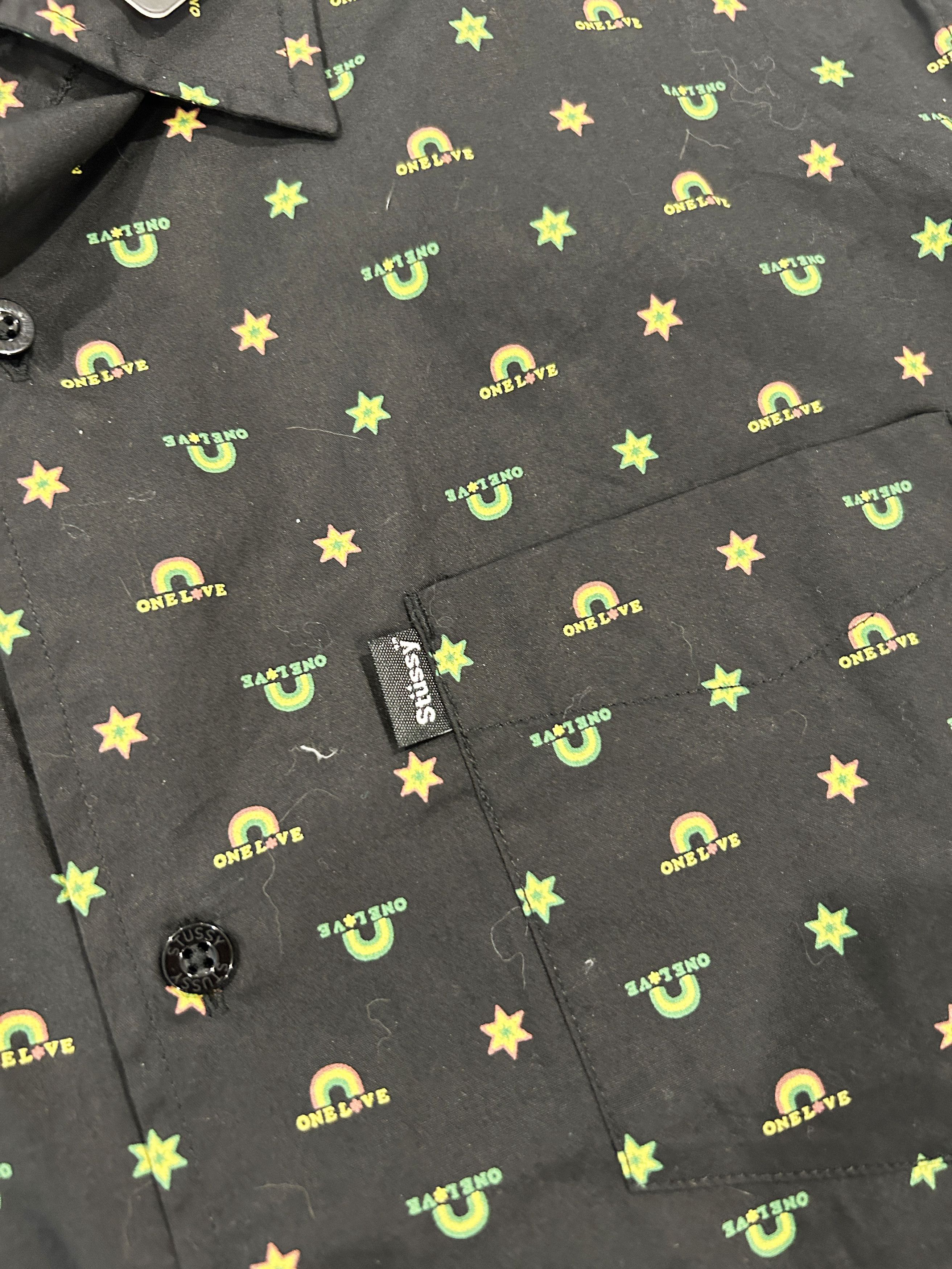 Stussy Rainbow Black Allover Shirt Size US L / EU 52-54 / 3 - 2 Thumbnail