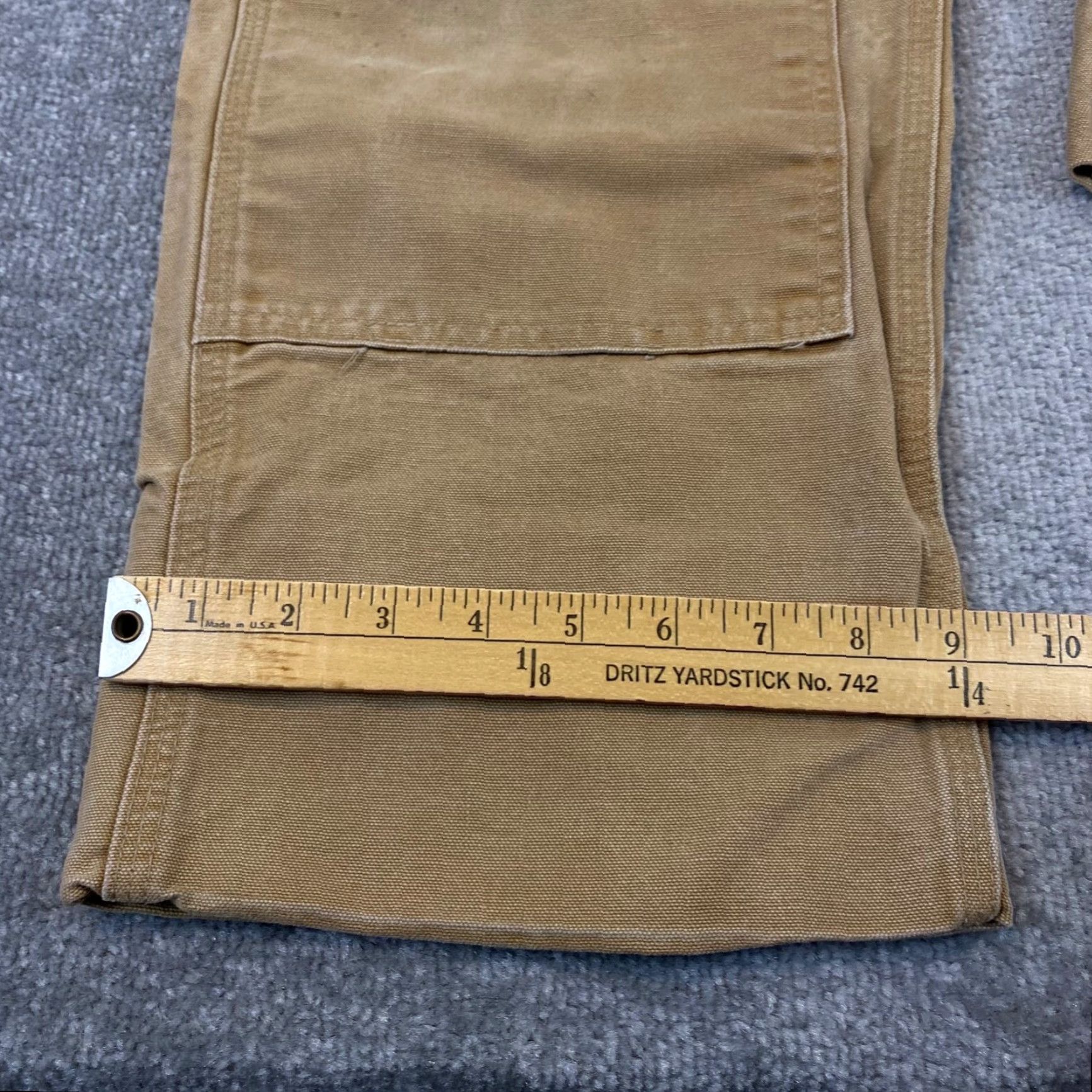 Carhartt Carhartt Duck Canvas Double Knee Work Dungaree Pants BRN Mens 38x28 Wear Size US 36 / EU 52 - 3 Thumbnail