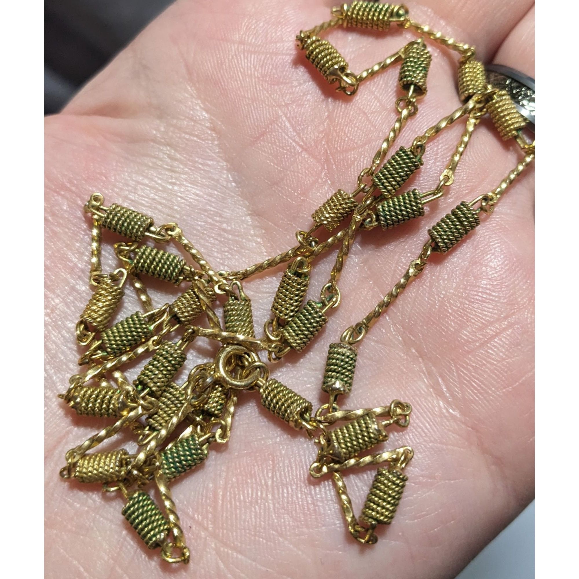 Other Vintage Rope Coil Spiral Bar Link Necklace Size ONE SIZE - 12 Thumbnail
