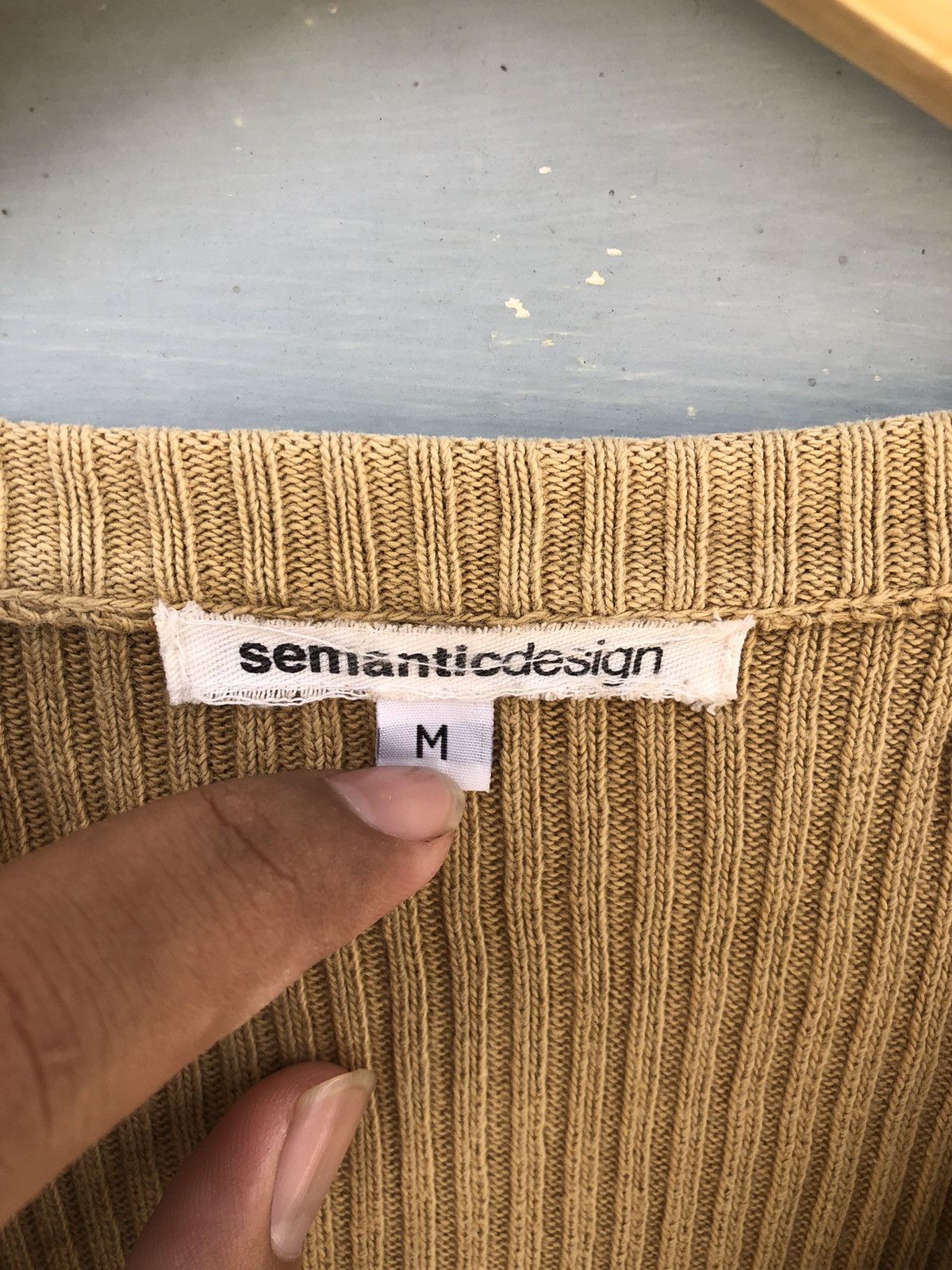 Beauty Beast × Japanese Brand × semanticdesign Distressed Semanticdesign Japanese knit sweater Size US M / EU 48-50 / 2 - 8 Thumbnail