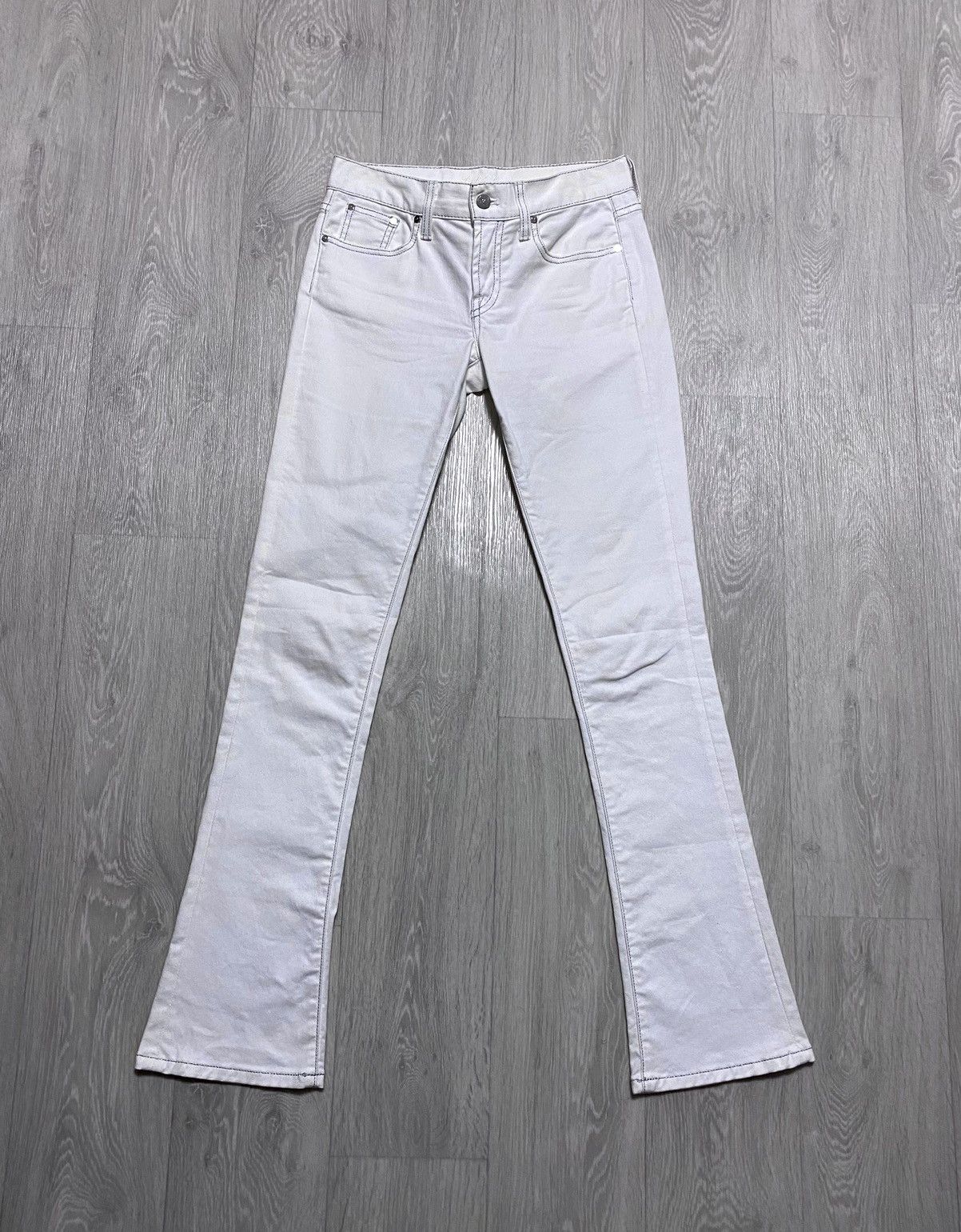 Ralph Lauren Black Label Womens Ralph Lauren 380 Black Label White Flared Jeans Denim Size 27" / US 4 / IT 40 - 3 Thumbnail