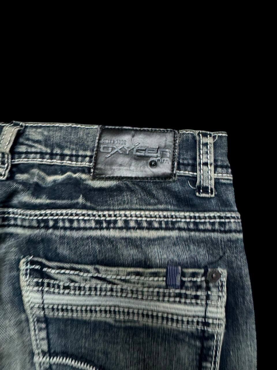 Other Sick 90s Style Oxygen Rusty Mudwash Acid Style Clawmark Jean Size US 31 - 18 Thumbnail