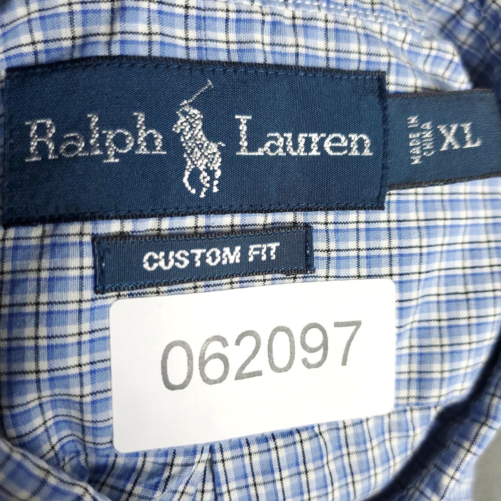 Ralph Lauren VINTAGE Ralph Lauren Shirt Men XL Blue White Plaid Long Sleeve Button-Down Classic Preppy Size US XL / EU 56 / 4 - 8 Thumbnail