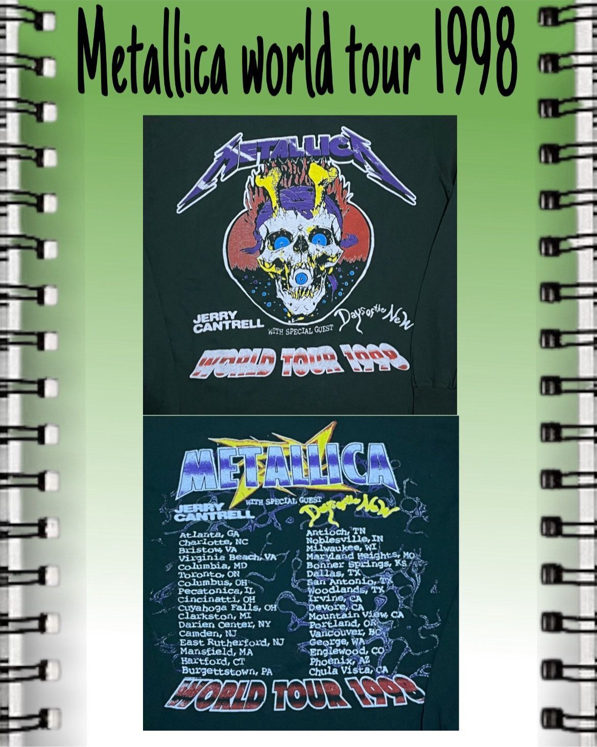 Fruit Of The Loom × Metallica × Vintage Metallica Reload World Tour 1998 Size US L / EU 52-54 / 3 - 4 Thumbnail