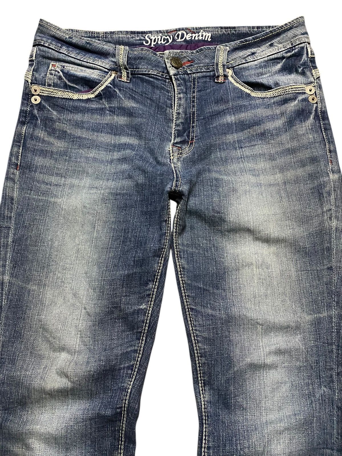 Japanese Brand Vintage Japanese Brand Spicy Denim Slim Fits Jeans Size US 34 / EU 50 - 3 Thumbnail