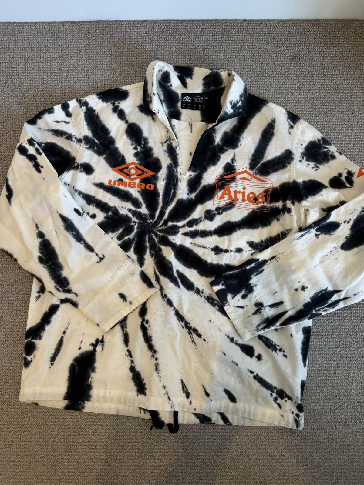 Aries Aries x Umbro Tie-Dye Soccer Jersey Sweatshirt Size US M / EU 48-50 / 2 - 1 Thumbnail