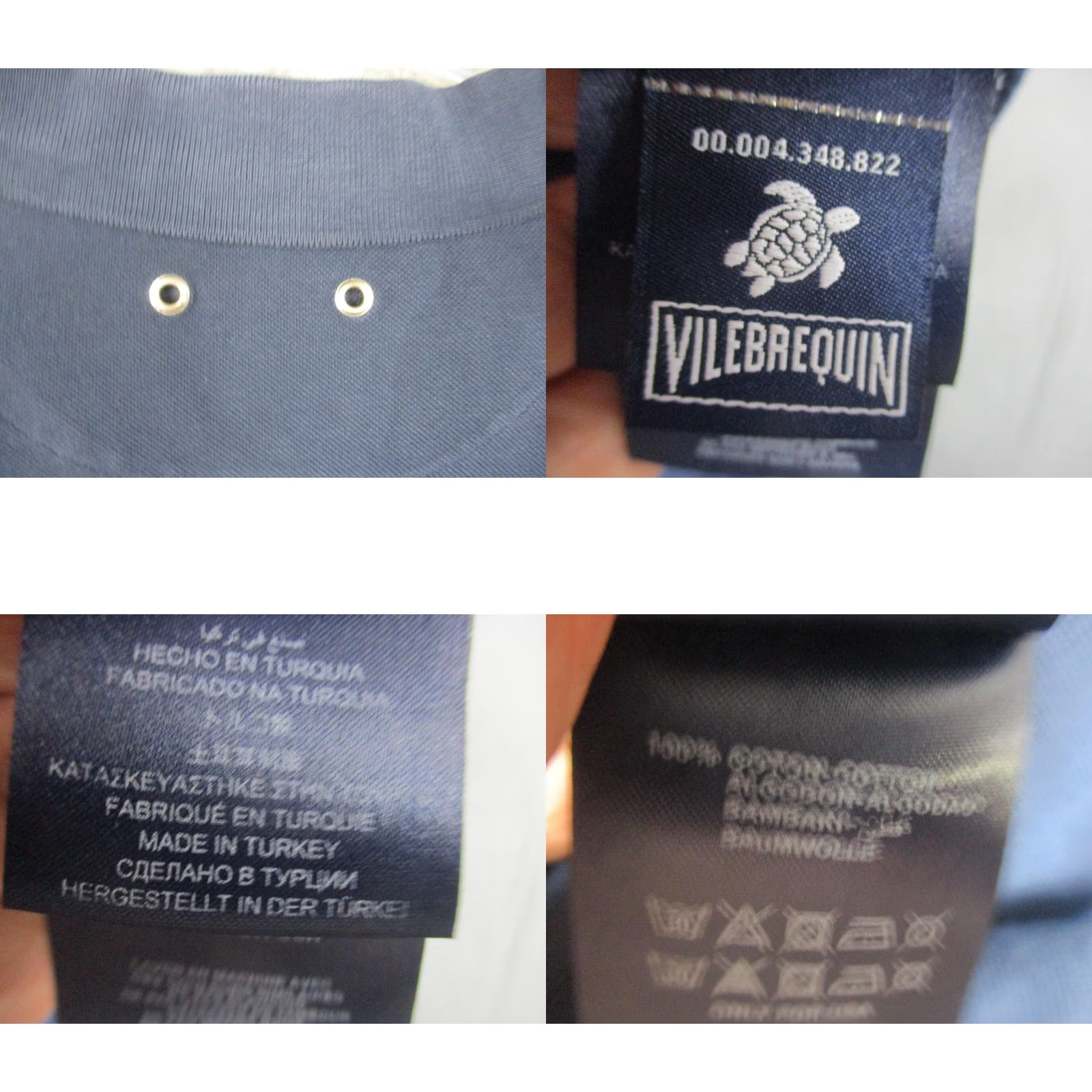 Vilebrequin Vilebrequin Polo Shirt Mens XL Navy Blue Comfort Fit Embroidered Turtle Casual Classic Shirt Size US XL / EU 56 / 4 - 8 Thumbnail