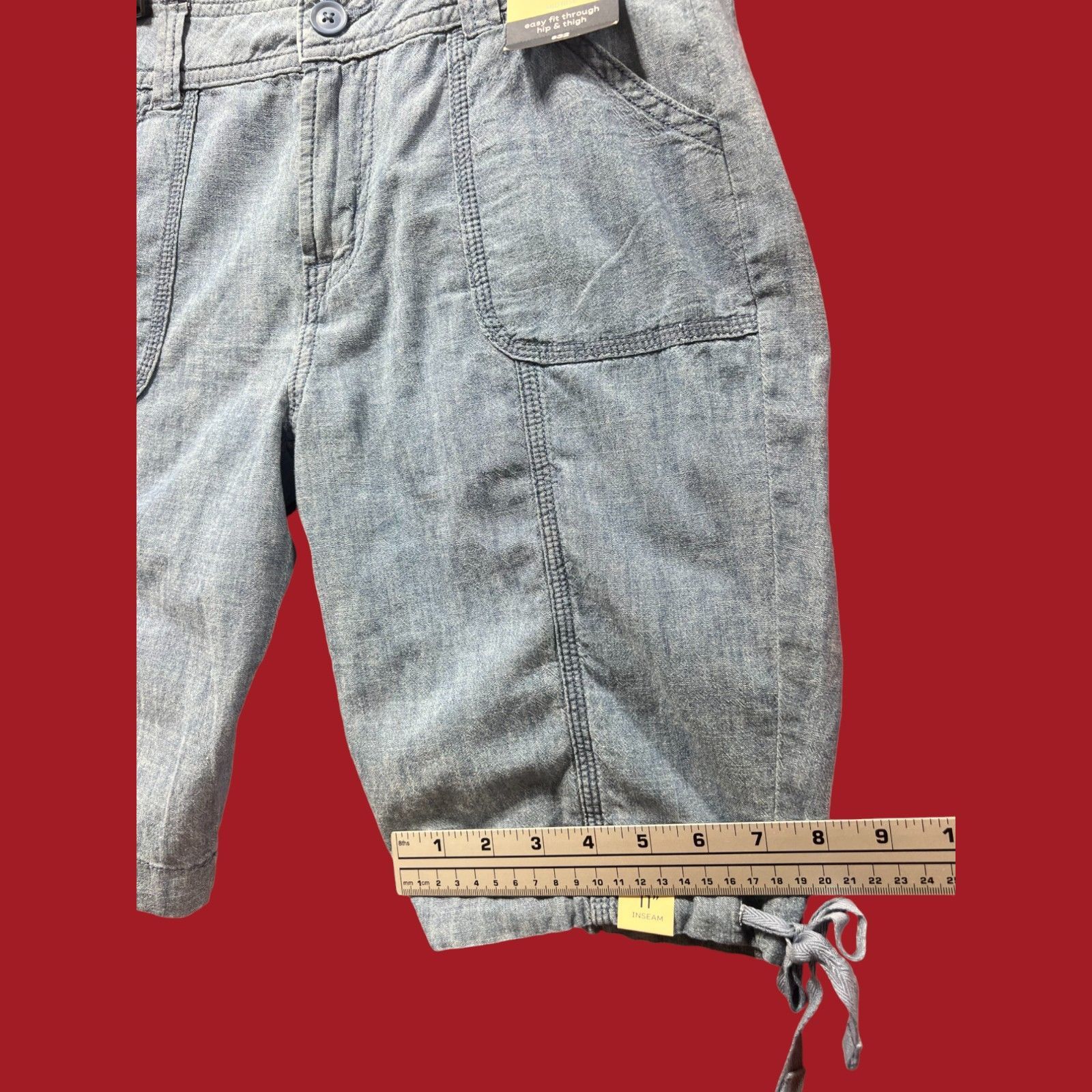 Other St. John's Bay - Women's Mid-Rise Cargo Bermuda Short - Ligh Size 27" / US 4 / IT 40 - 9 Thumbnail