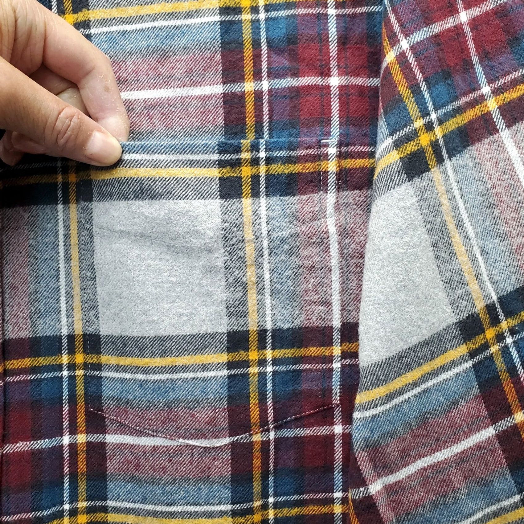 Vintage RedHead Mens Flannel Shirt XL Multi Plaid Button-Up Collared Pocketed | 100% Cotton | All Seasons | Easy Care | Casual Outdoor Size US XL / EU 56 / 4 - 3 Thumbnail