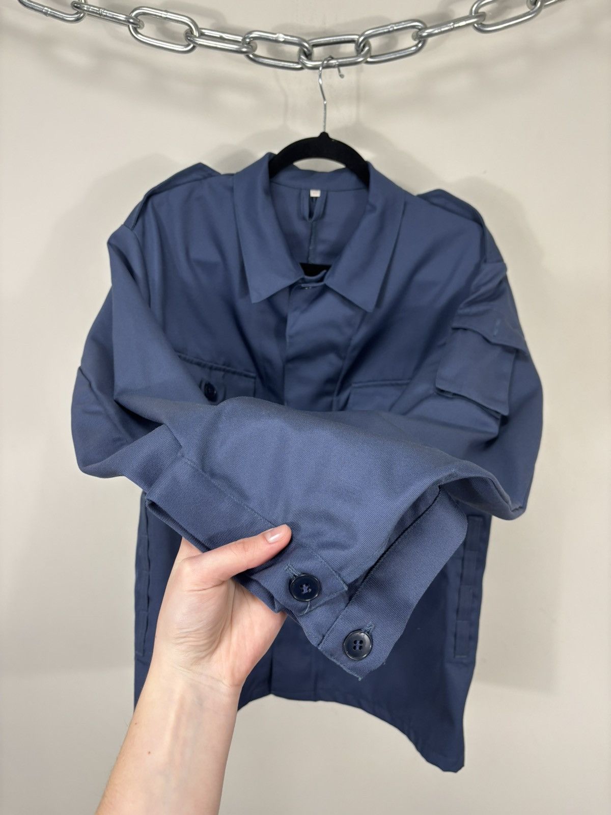 Other Vintage German Workwear Blue Utility Jacket Chore Coat Size US M / EU 48-50 / 2 - 6 Thumbnail