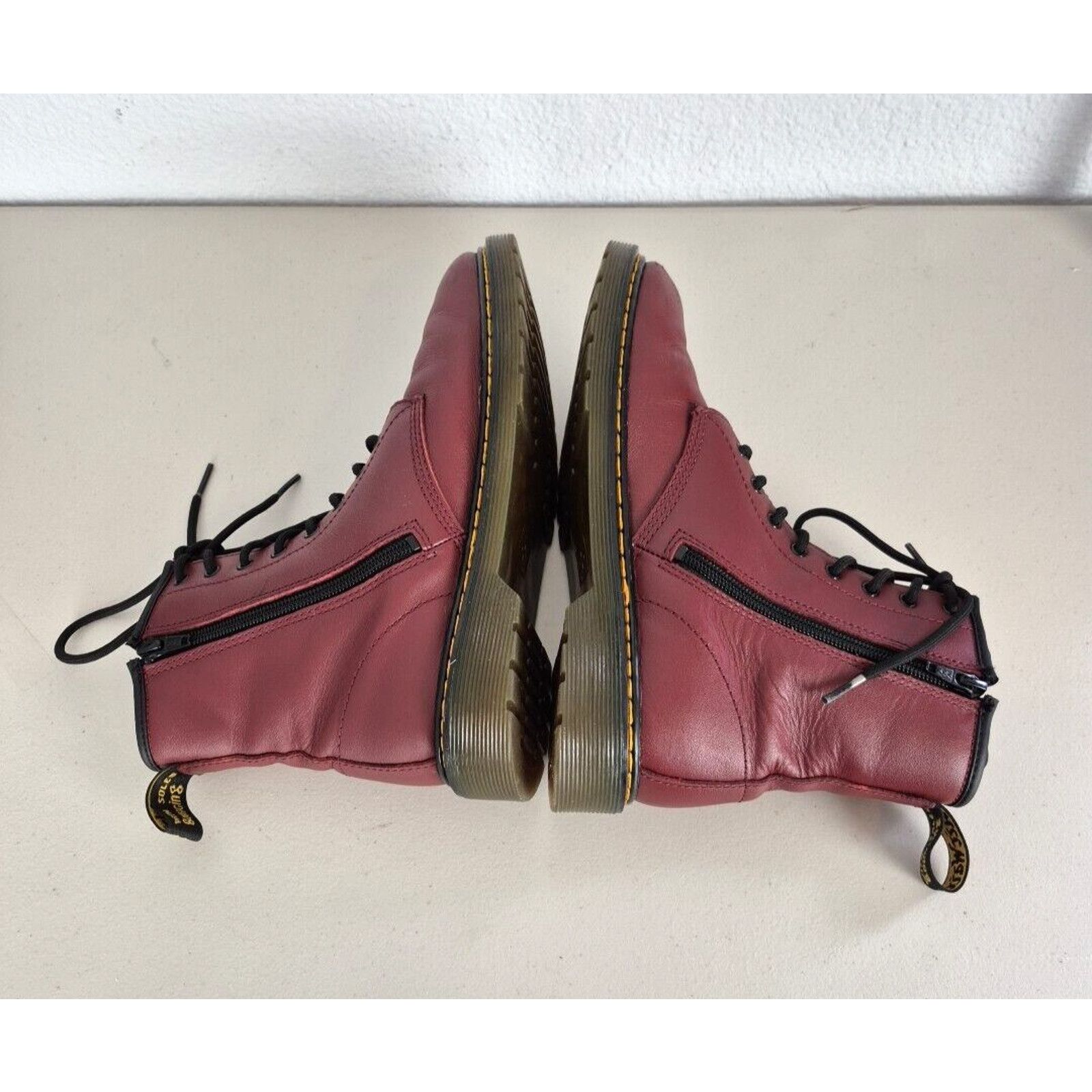 Dr. Martens Dr. Martens 1460 Y Combat Boots Womens US 7 Cherry Red Size US 7 / IT 37 - 11 Thumbnail