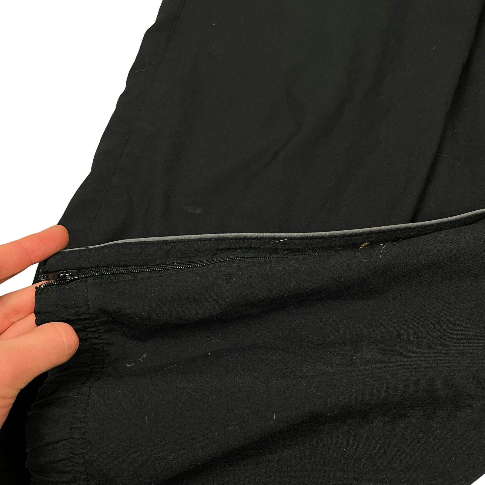 Nike × Vintage Nike Women's Black Drawstring Pockets Track Pants Large Size 30" / US 8 / IT 44 - 5 Thumbnail