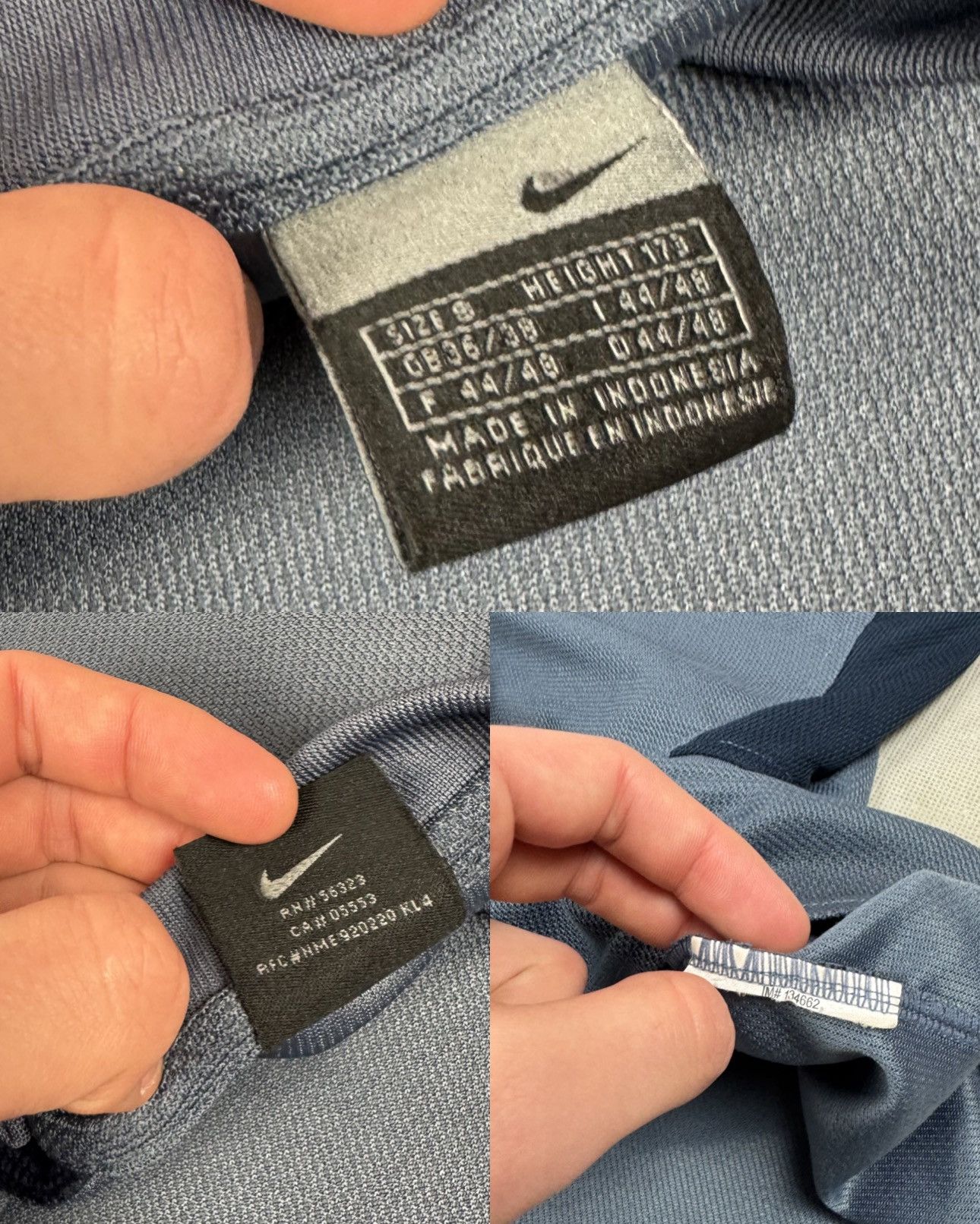 Nike × Vintage Nike Men's Gray Swoosh Manchester United F.C. Jersey Small Size US S / EU 44-46 / 1 - 2 Thumbnail