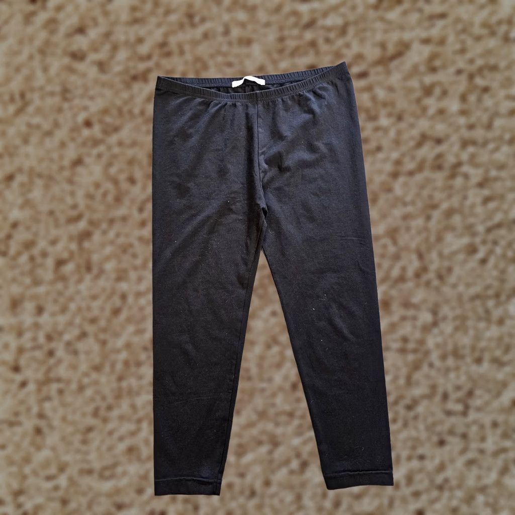 Eileen Fisher Pants Women Small Black Legging Crop Stretch Pull On Basic Size 28" / US 6 / IT 42 - 1 Thumbnail