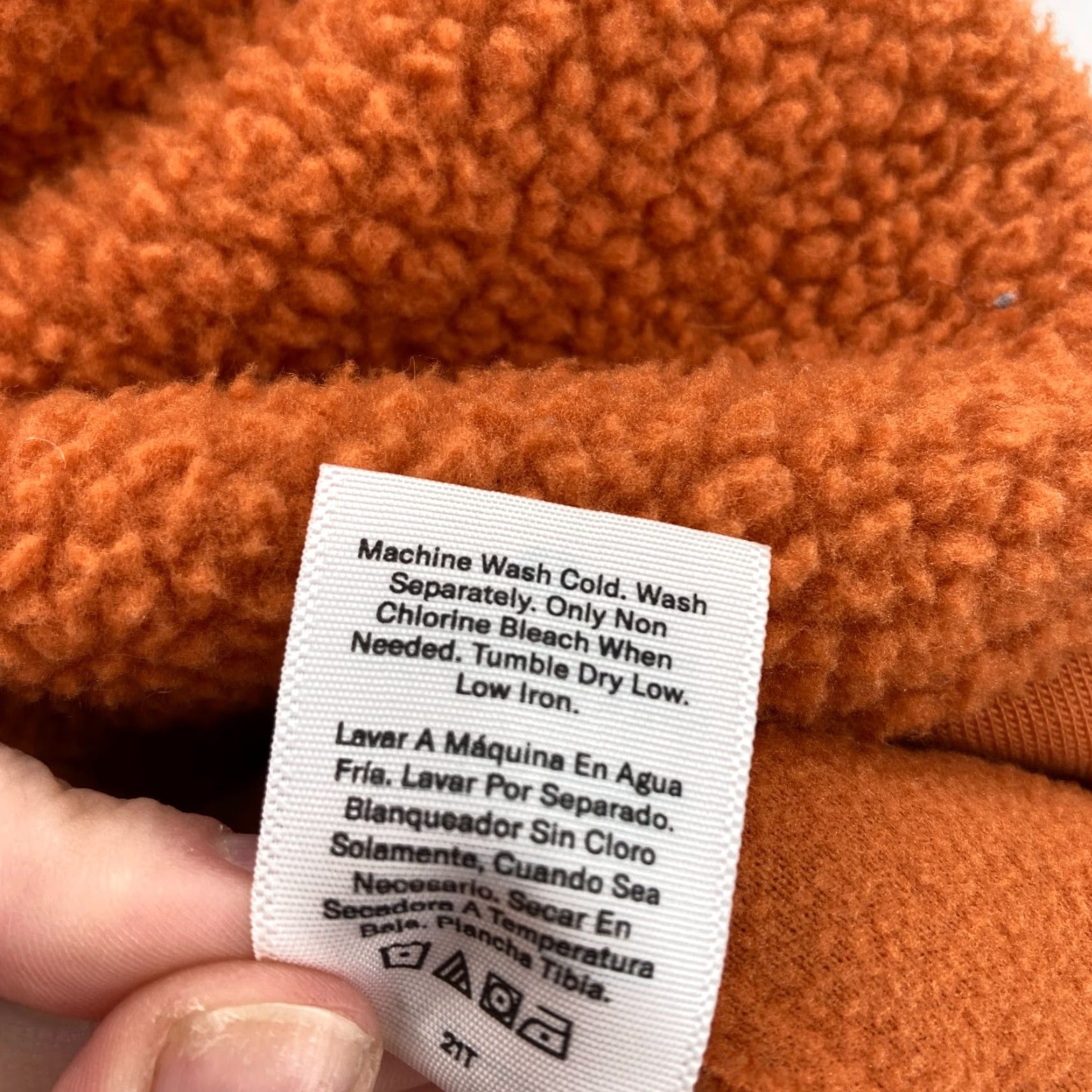 Bonobos Bonobos Fielder Fleece Full Zip Hooded Jacket Mens 2XL Burnt Orange Drawstring Size US XXL / EU 58 / 5 - 7 Thumbnail