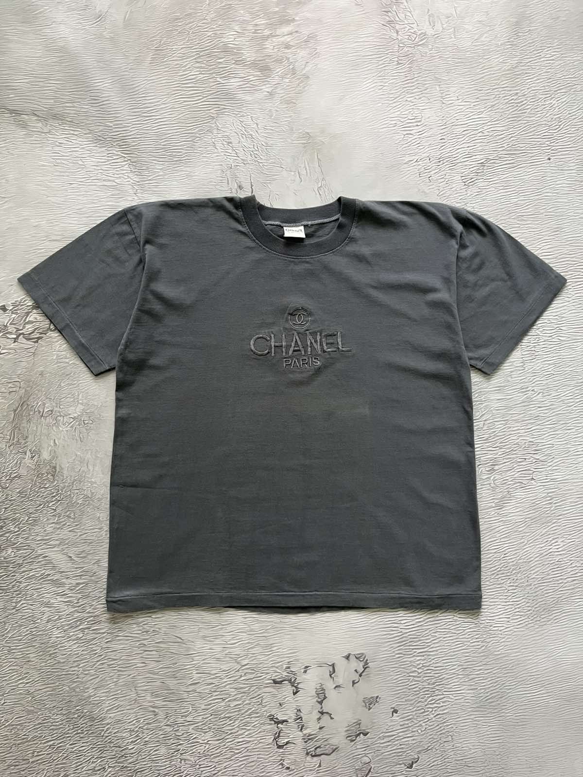 Other Vintage Luxury Paris Boutique Tee Gray Cotton Size US M / EU 48-50 / 2 - 1 Thumbnail