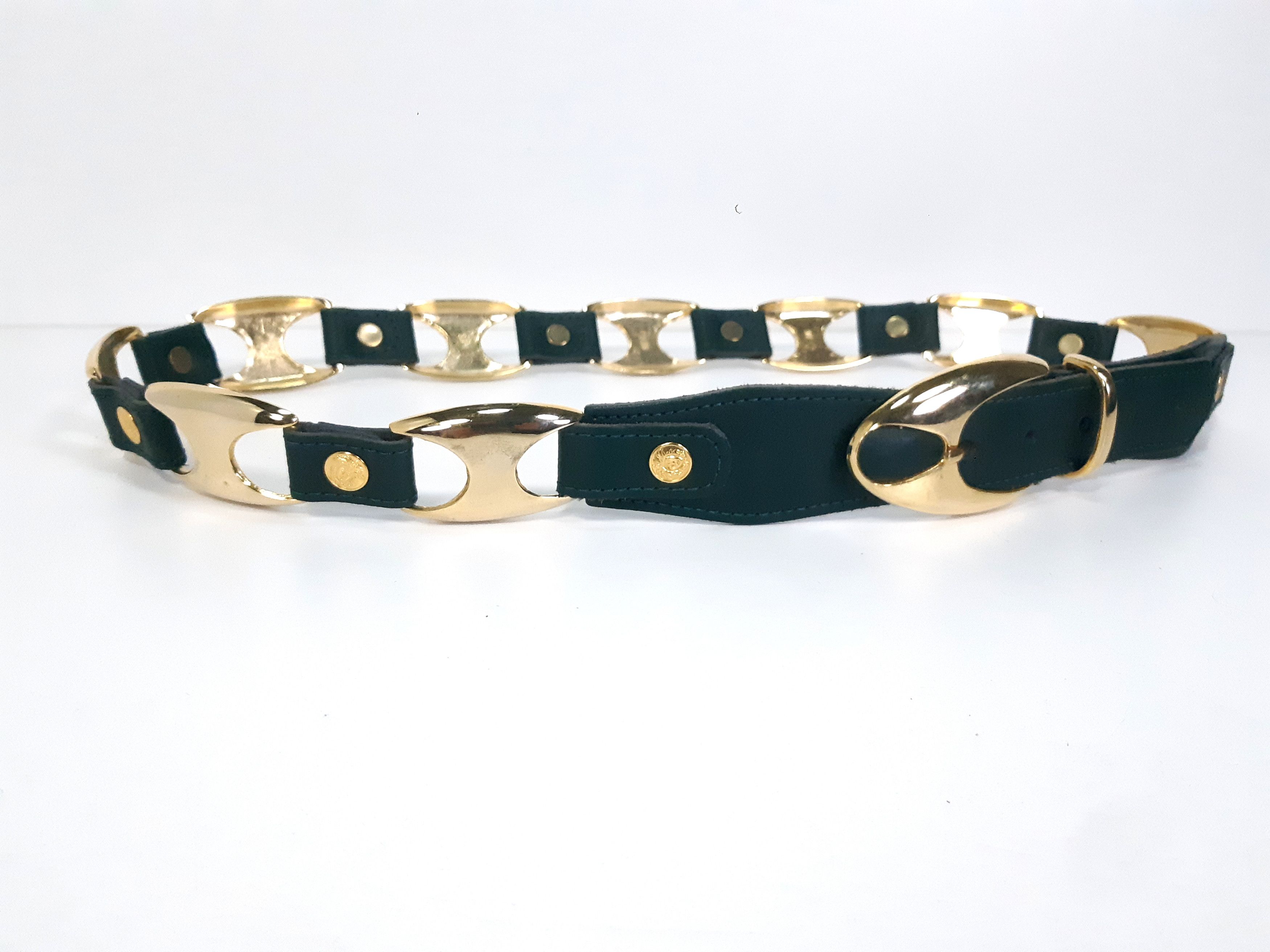 Other Vintage Metal/Coated Split Leather France belt NEW Size ONE SIZE - 4 Thumbnail
