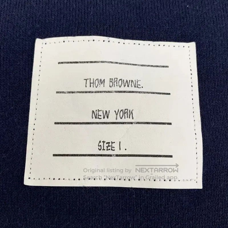 Thom Browne Thom Browne Navy Cotton Men's Sweatshirt . Size US S / EU 44-46 / 1 - 5 Thumbnail