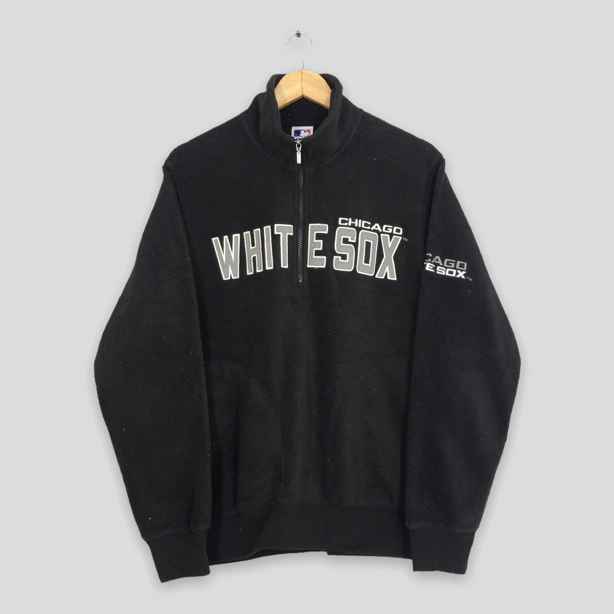 MLB × Vintage Vintage Chicago White Sox Mlb Half Zipper Sweater XLarge Size US XL / EU 56 / 4 - 1 Thumbnail