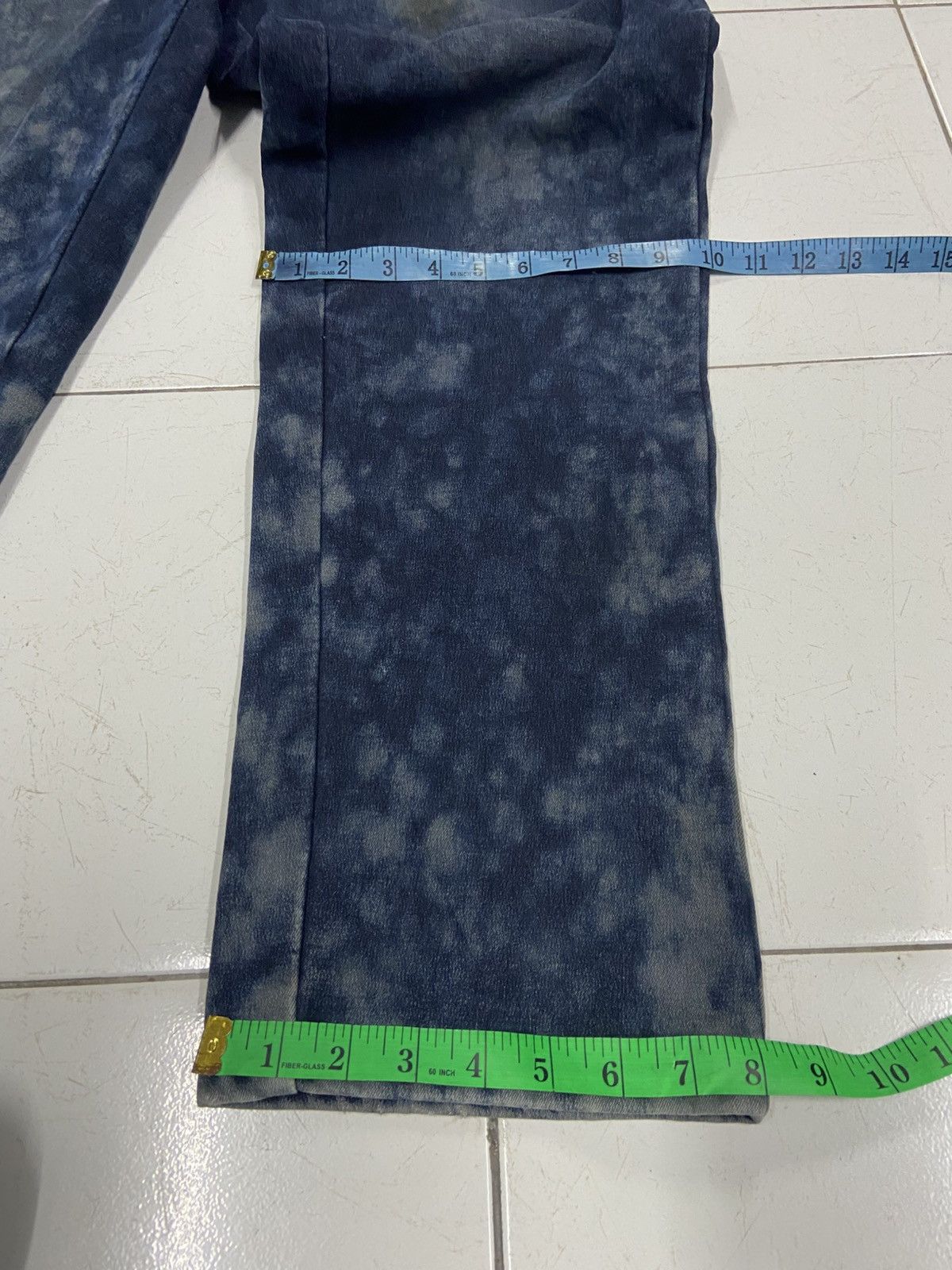 Japanese Brand TBJ ACID WASH FLEECE LINED DENIM JEANS Size US 38 / EU 54 - 17 Thumbnail