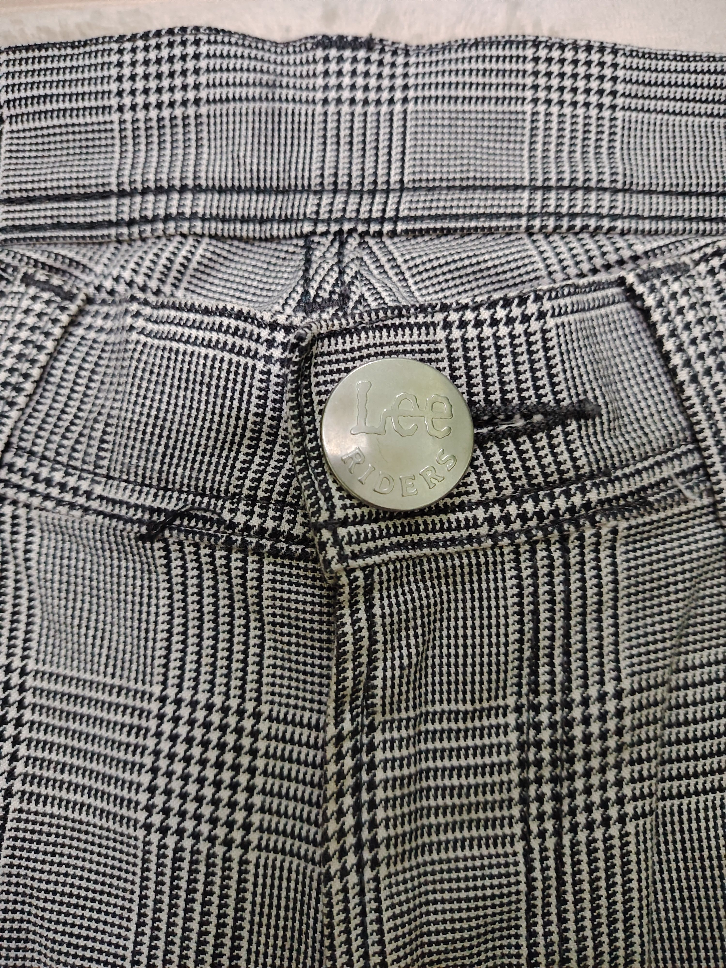 Lee Rare Vintage LEE Riders Punk Bondage Houndstooth Pants Size US 33 - 6 Thumbnail