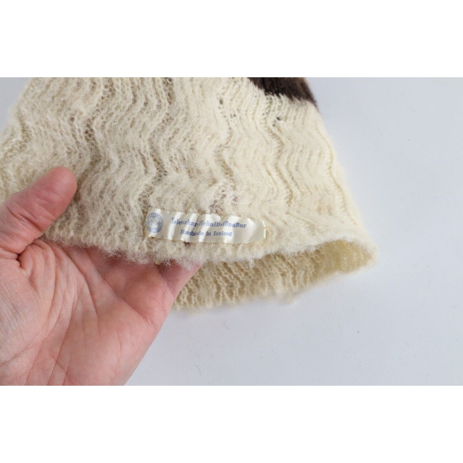 Vintage Vintage 70s Mid Century Modern MCM Iceland Handmade Wool Hat Size ONE SIZE - 7 Thumbnail