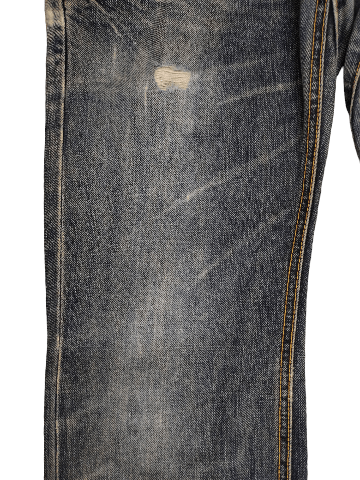 If Six Was Nine Flare Jeans Michel Klein Distress Faded Bootcut Y2k Street Size US 30 / EU 46 - 14 Thumbnail
