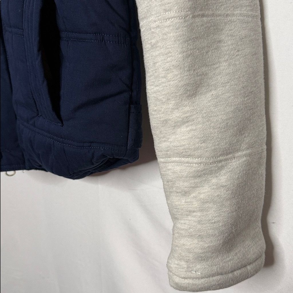 The Unbranded Brand Ryunock thick puffer casual blue with gray sleeves jacket M Size M / US 6-8 / IT 42-44 - 3 Thumbnail