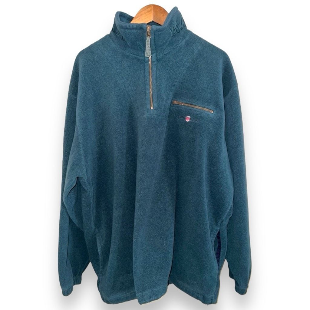 Gant Green GANT USA Quarter-Zip Sweatshirt Size XL Size US XL / EU 56 / 4 - 1 Thumbnail