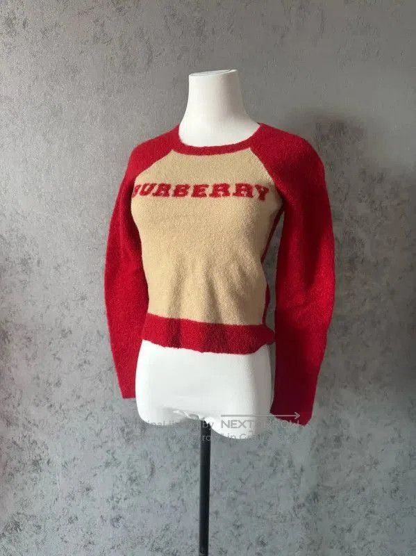 Burberry Burberry Color-Block Wool Long Sleeve Sweater. Size S / US 4 / IT 40 - 1 Thumbnail