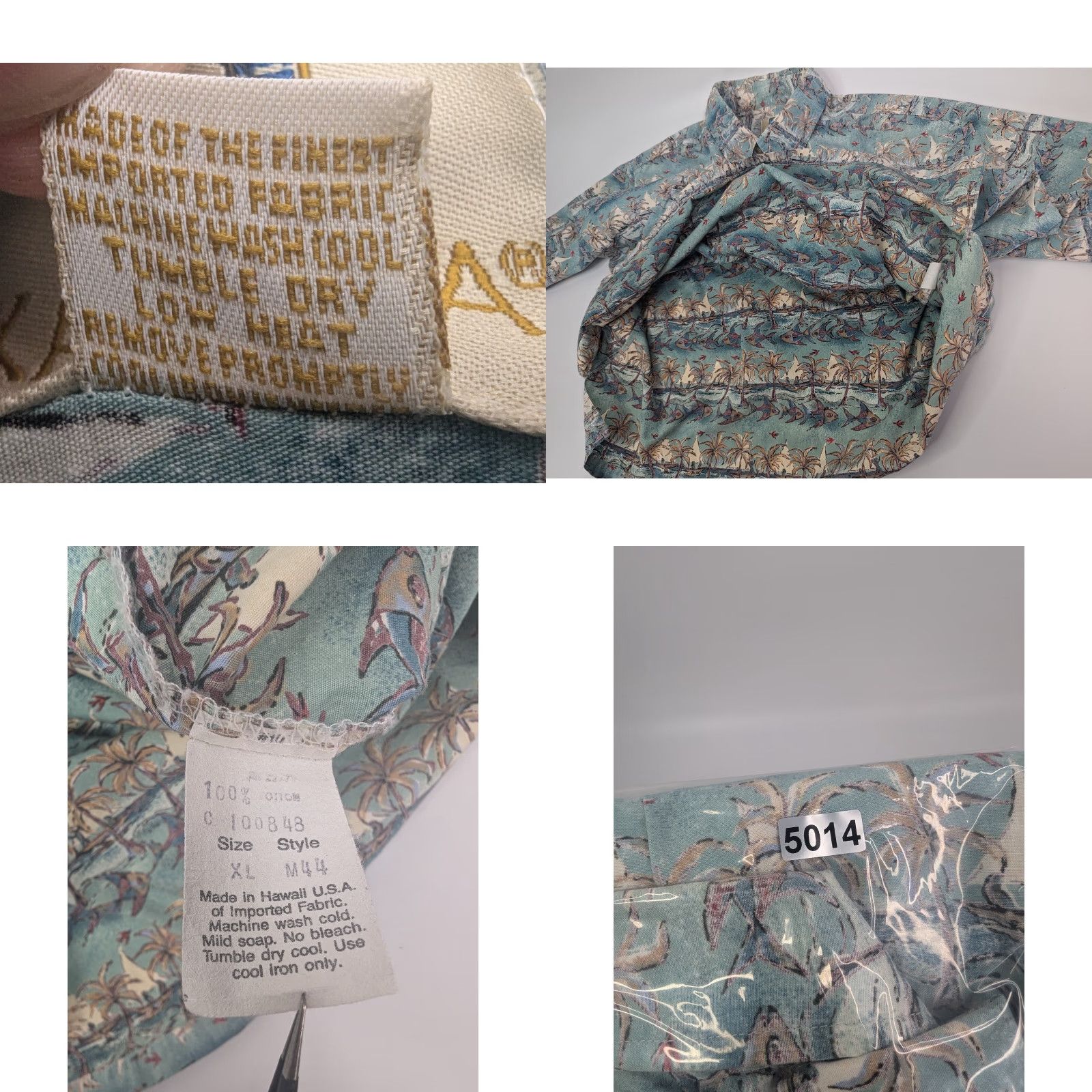 Vintage VINTAGE Kahala Shirt Mens XL Cotton Fish Palm Tree Hawaiian Island 1/4 Button Size US XL / EU 56 / 4 - 8 Thumbnail