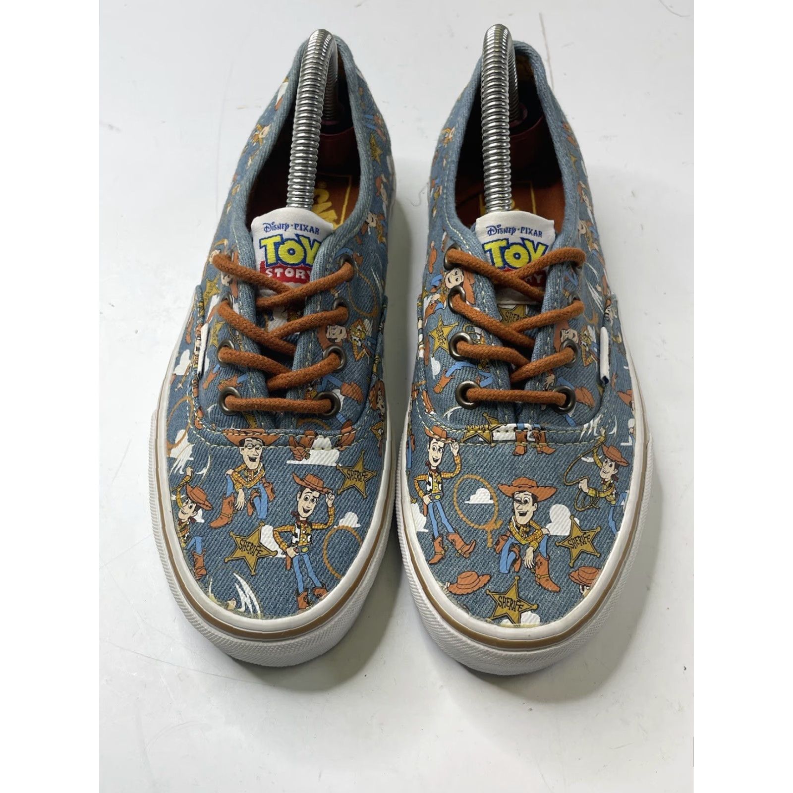 Vans VANS Authentic Toy Story Sheriff Woody Unisex Adults Low Top Sneaker Blue Mens 5 Womens 6.5 UK 6 Athletic Skateboarding Size US 6 / IT 36 - 2 Thumbnail