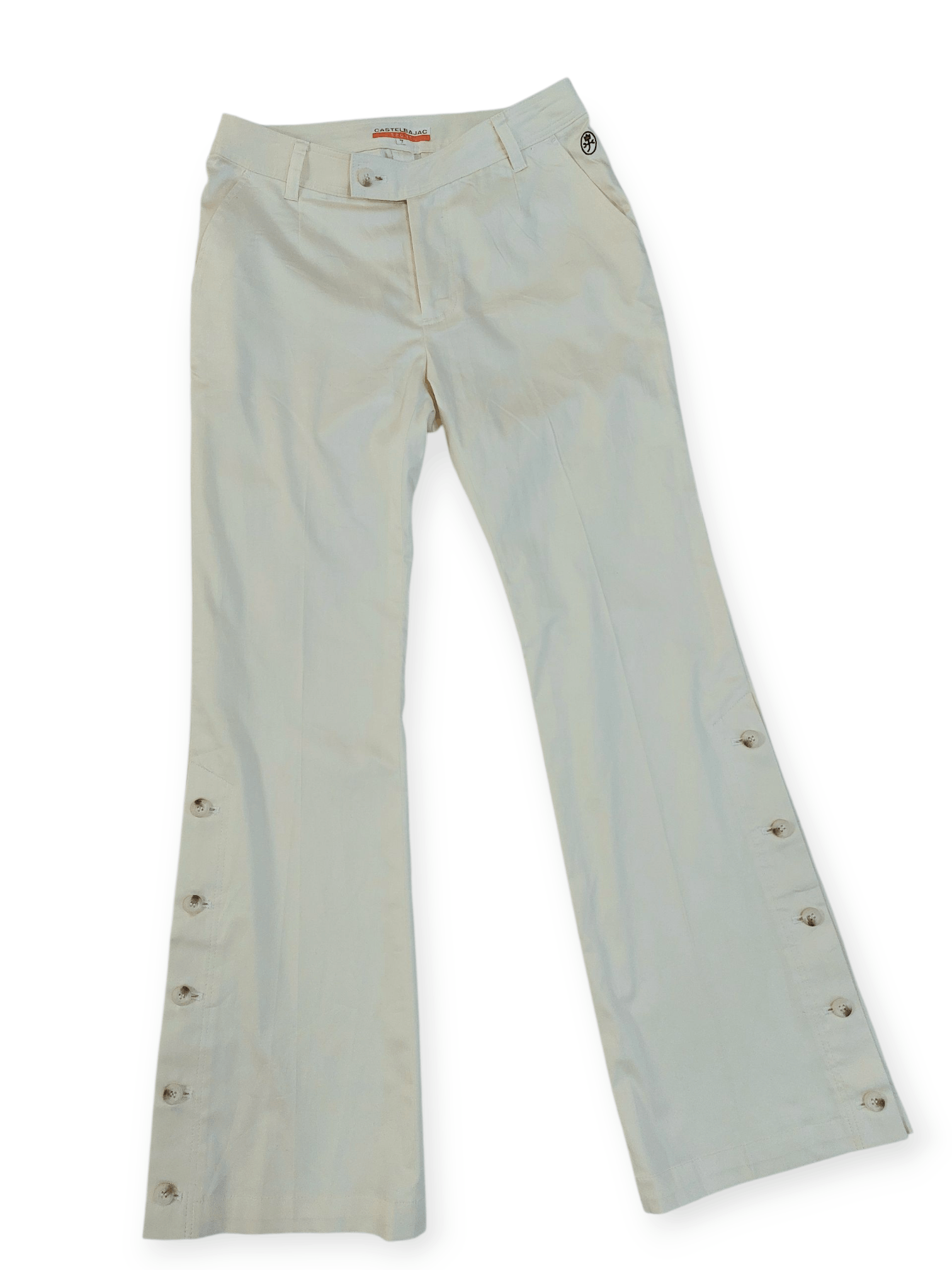 If Six Was Nine Castelbajac Flare Laces Up Buttons with Embroidered Logo Size 26" / US 2 / IT 38 - 3 Thumbnail