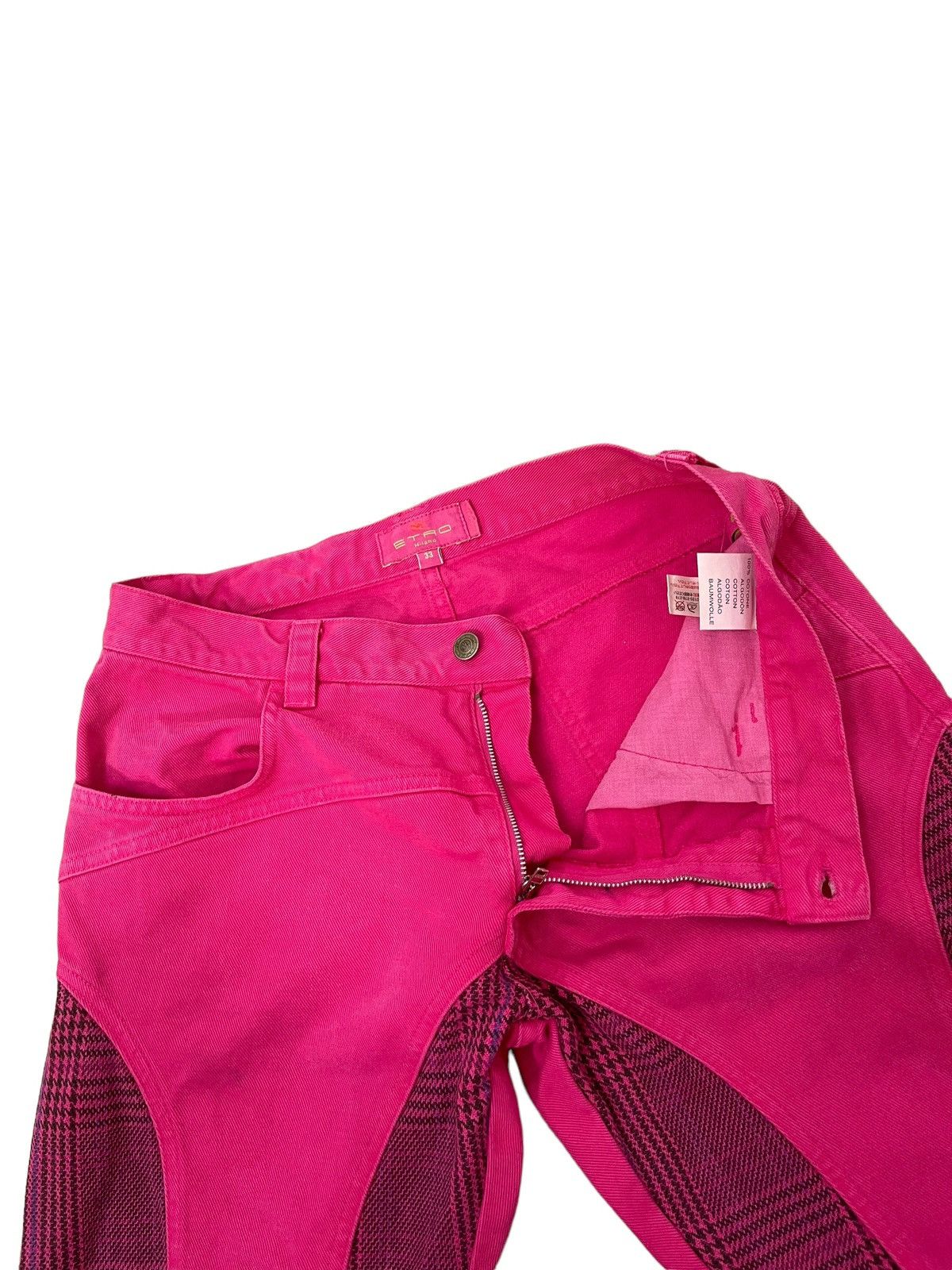 Japanese Brand Hybrid Jeans Etro Italy Pinky Denim Regular Straight 8🟦7 Size US 32 / EU 48 - 10 Thumbnail