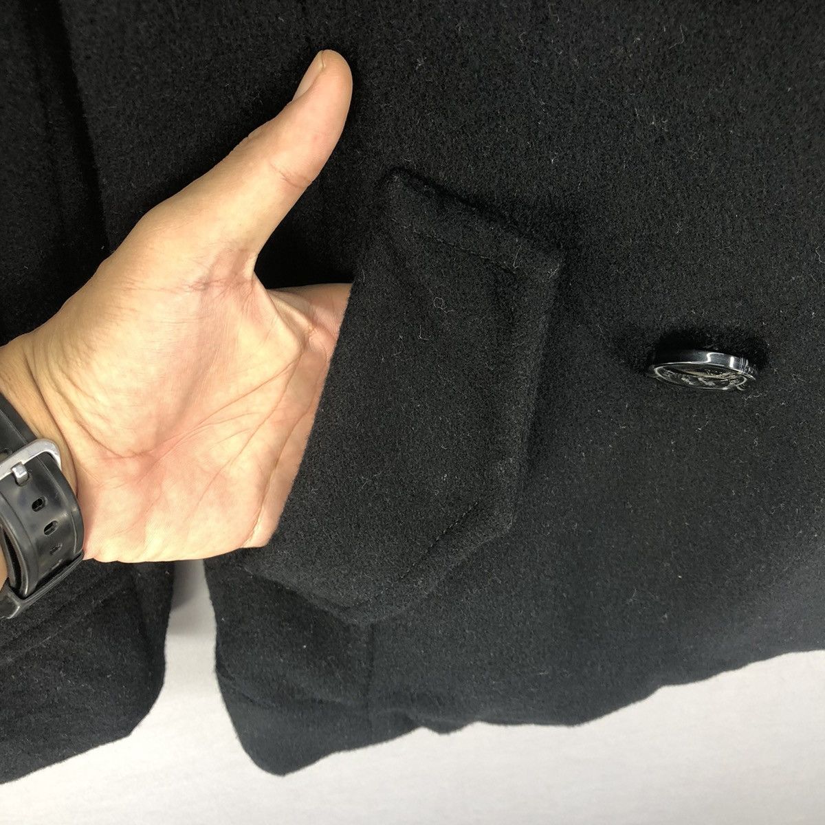 Japanese Brand Royal Party Double Breasted Wool Peacoat Jacket Size S / US 4 / IT 40 - 8 Thumbnail