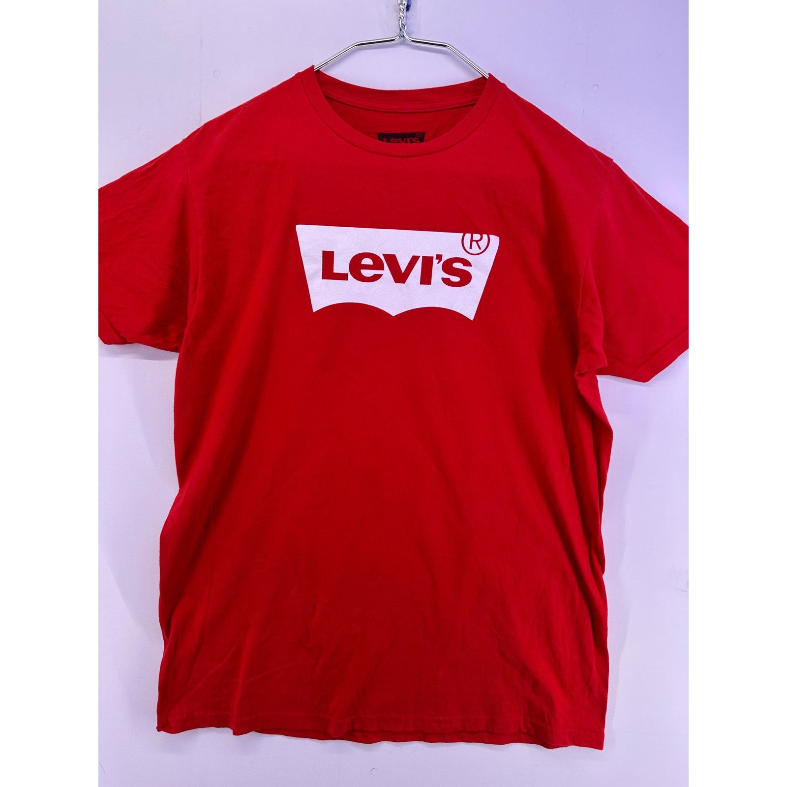 Levi's Levi’s Red Tshirt White Print On the Chest Size US L / EU 52-54 / 3 - 3 Thumbnail