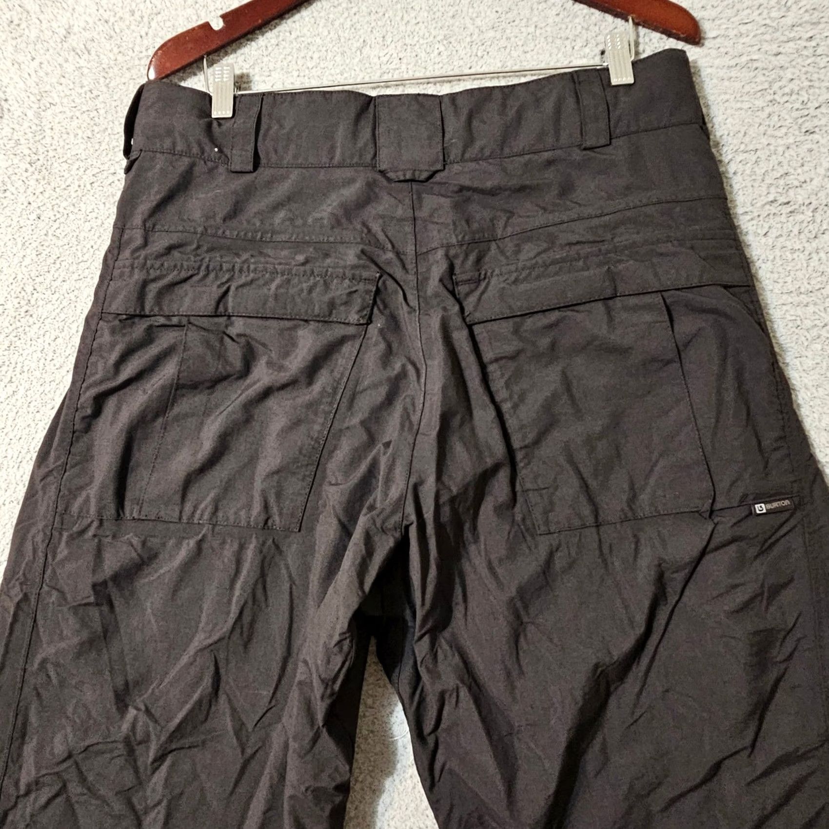Burton Burton Snow Pants Black Ski Snow Board Cargo Medium Mens x 33 Size US 31 - 3 Thumbnail