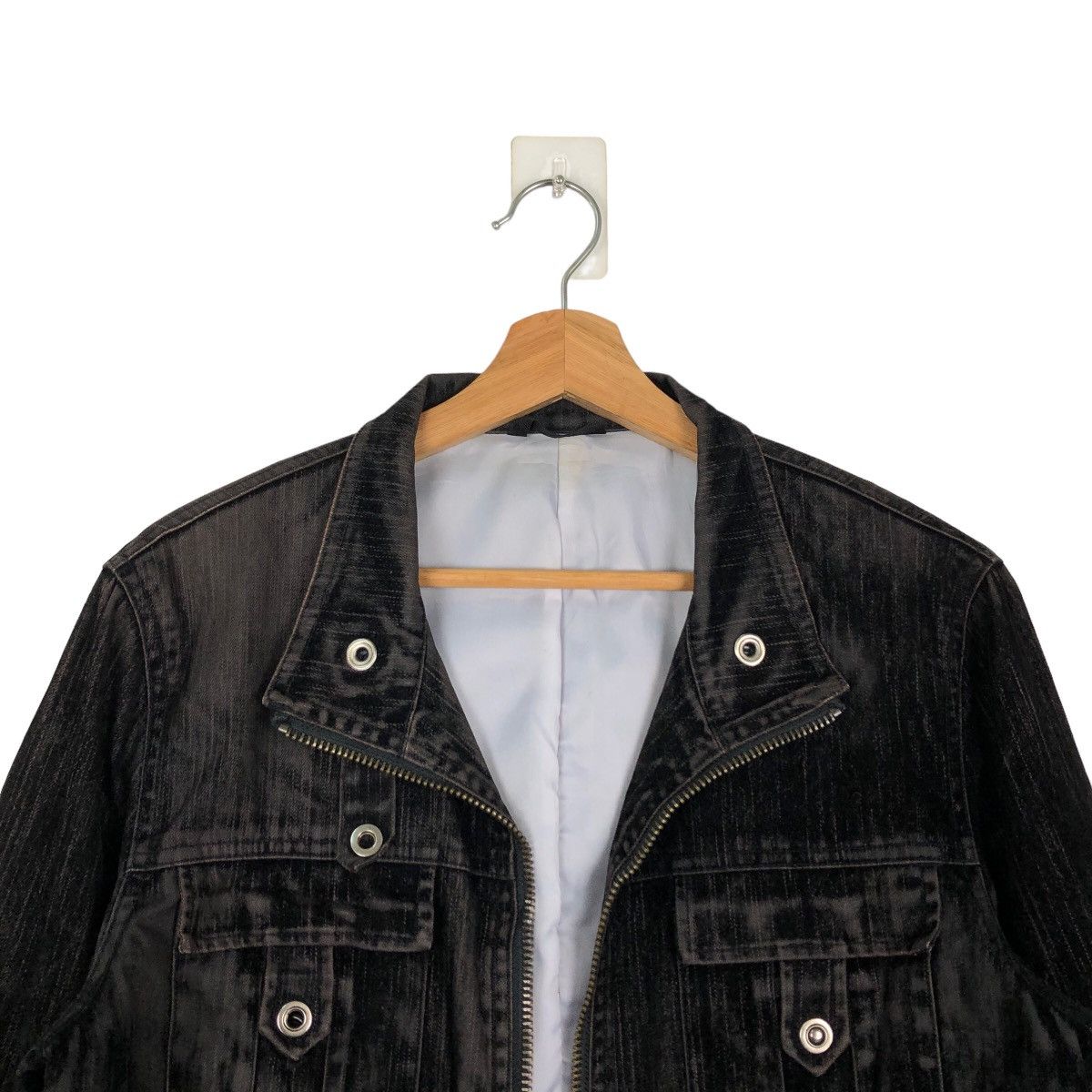 Japanese Brand 🔥RARE TRUCKER DENIM JACKET PLACE PLAN JAPAN ISSEY MIYAKE Size US L / EU 52-54 / 3 - 2 Thumbnail