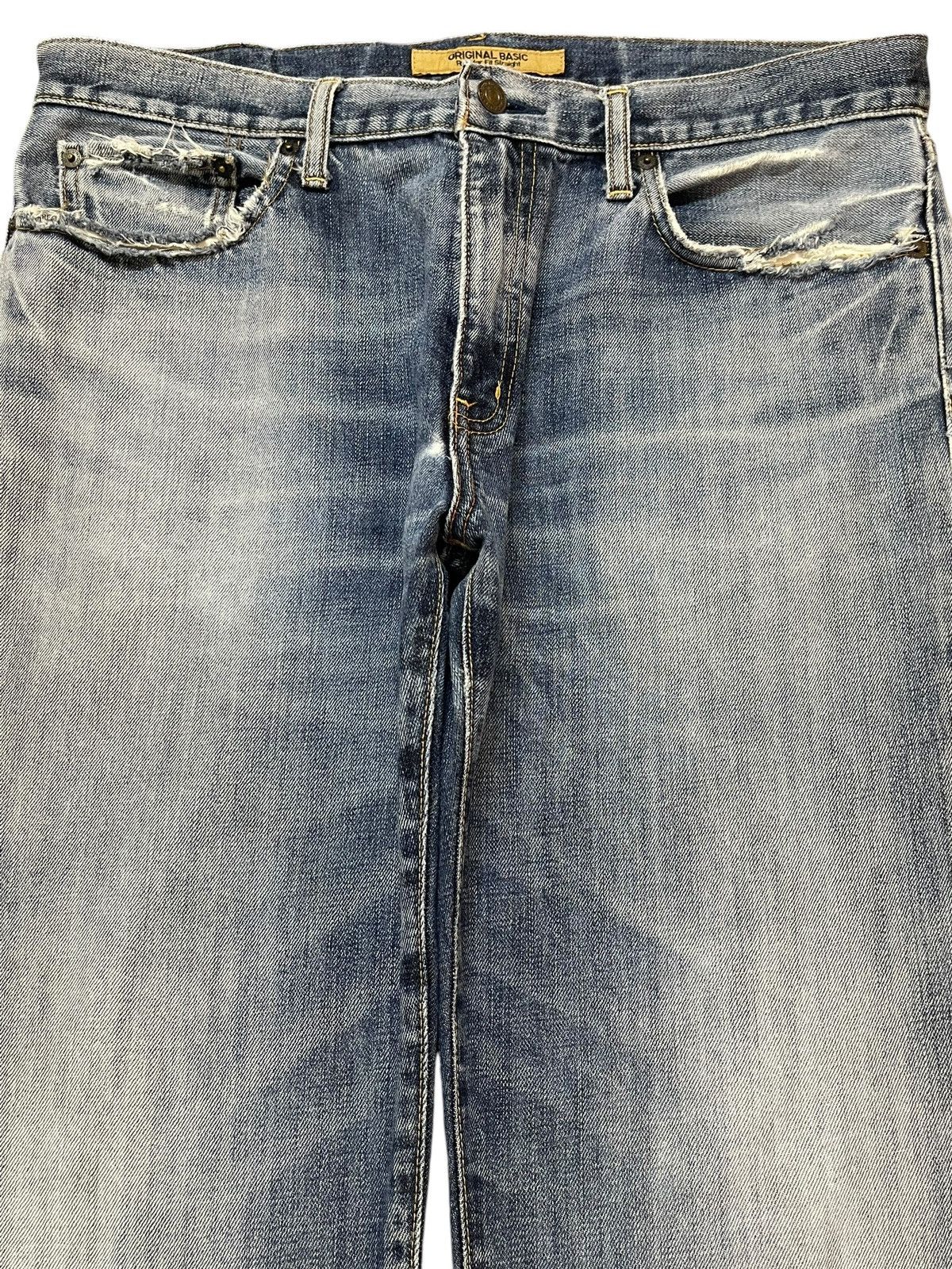 Uniqlo Vintage Japanese Uniqlo Blue Wash Style Loose Jeans Size US 34 / EU 50 - 3 Thumbnail