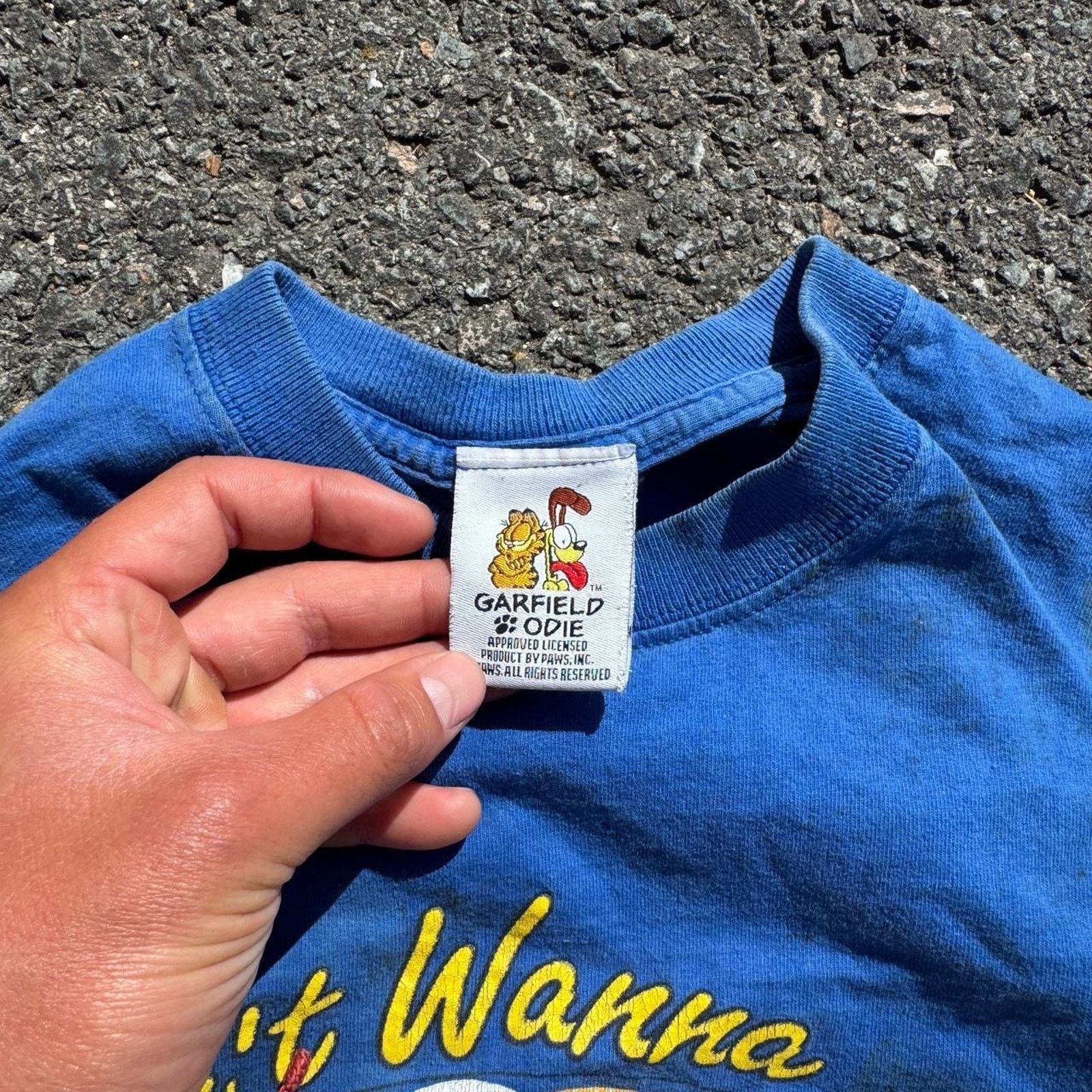 Other Vintage 90s Garfield “I Ain’t Gonna” T-Shirt Size Medium Size US M / EU 48-50 / 2 - 4 Thumbnail