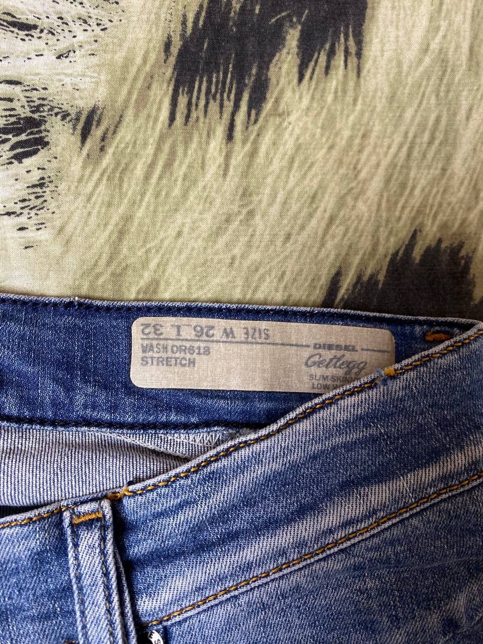 Diesel × Vintage Vintage Diesel Denim Jeans Skinny Fit Logo Size 26" / US 2 / IT 38 - 2 Thumbnail