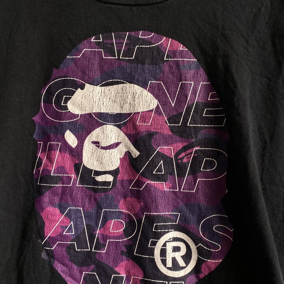 Bape Bape T-Shirt Big Logo Camo Size US M / EU 48-50 / 2 - 3 Thumbnail