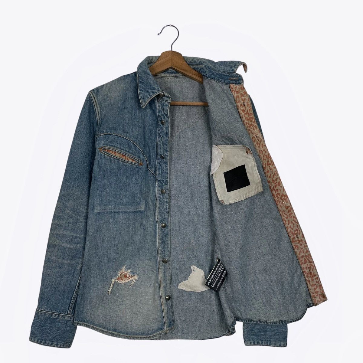 Isamu Katayama Backlash Isamu Katayama Backlash Distressed Style Denim Shirt Jacket Size US S / EU 44-46 / 1 - 10 Thumbnail