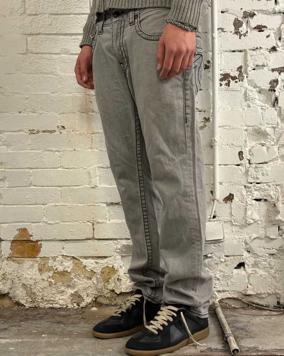 Vintage True Religion Grey Denim Jeans Size US 32 / EU 48 - 4 Thumbnail