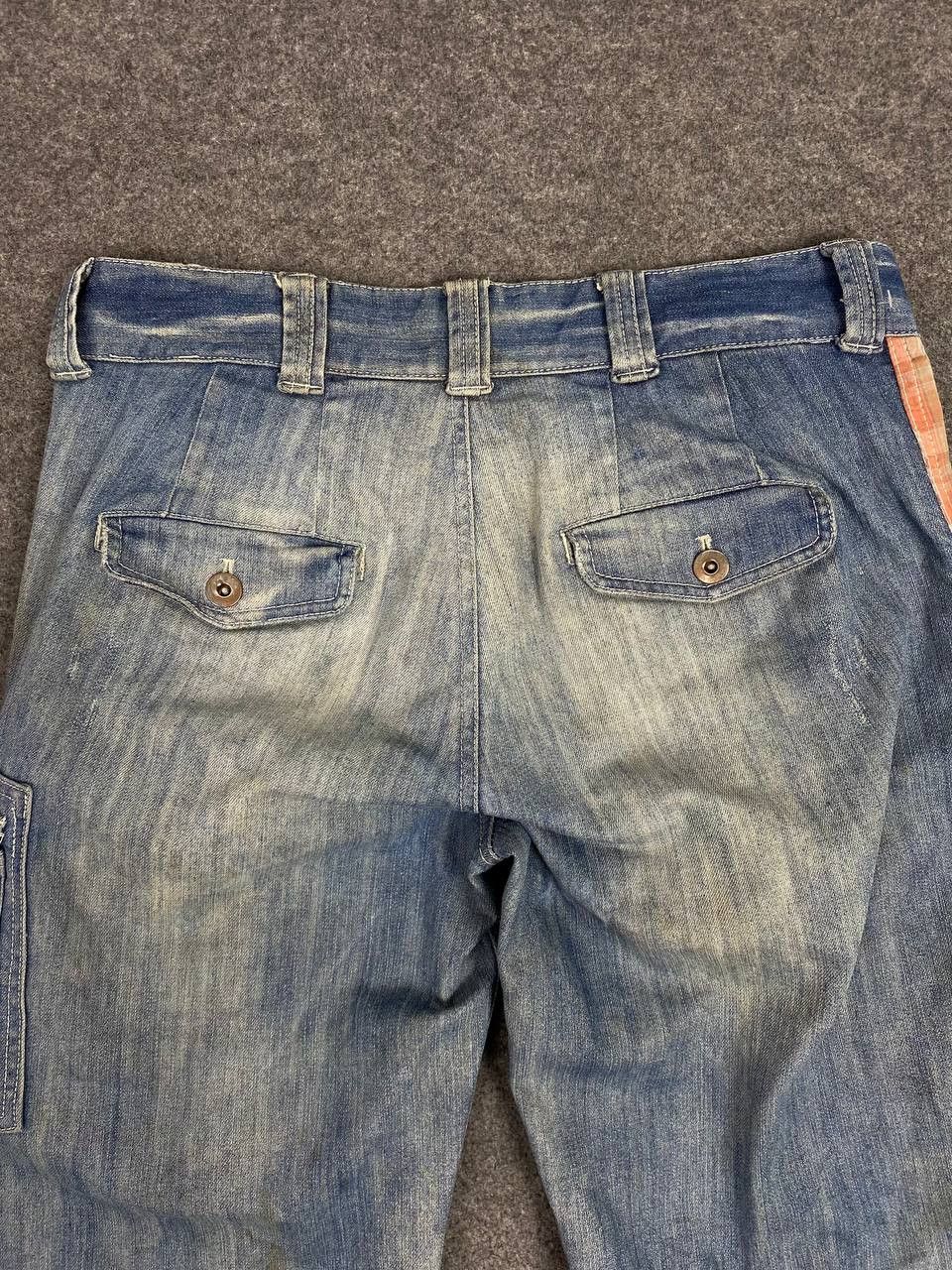 Japanese Brand japanese brand cargo denim flannel trim nice design Size US 34 / EU 50 - 3 Thumbnail